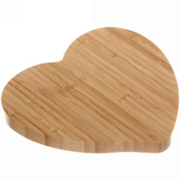 Поднос бамбуковый для подачи блюд "SHEF" 18*19см Сердце
