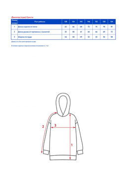 Джемпер (худи) с капюшоном д/дев. Кристи - Oldos фото 6