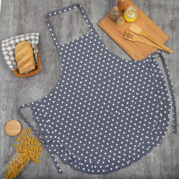 Фартук Этель Горошек цв.серый 78 х80 см, 100% п/э