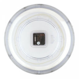 Часы настенные "Мистерия" д34,8см, h5,2см, мягкий ход, циферблат белый/перламутровый; цифры арабские, черный; корпус пластик, прозрачный, обод черный с золотым декором; в коробке (Китай)