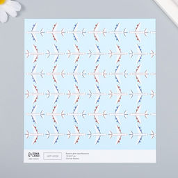 Цена за 10 шт. Бумага для скрапбукинга Арт Узор. Самолёты, 180 г/м?, 15.5?17 см