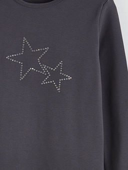 Bisiklet Yaka Ta?l? K?z ?ocuk Ti??rt