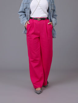 Женские Брюки широкие палаццо. С046 Фуксия от фабрики Спортсоло