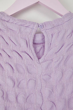 Lila K?z Cocuk Mini Me Dokulu Orme Elbise TKDSS25EL00013 - Trendyolmilla фото 3