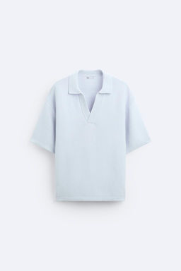 TEXTURED KNIT POLO SHIRT - Zara фото 6
