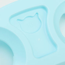 Миски пластиковые на голубой подставке 30 х 15,5 х 12 см прозрачные - Пижон фото 4