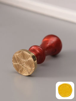 Печать для сургуча с пластиковой ручкой «Цветок веер», 6.3×2.5×2.5 см