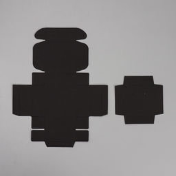 Цена за 5 шт. Коробка под бижутерию, упаковка, «Чёрная», 7.5 х 7.5 х 3 см