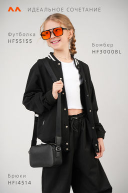 Укороченная футболка в рубчик для девочки Happyfox фото 46