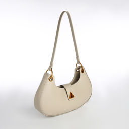 Сумка женская багет на молнии, цвет молочный - Textura фото 4