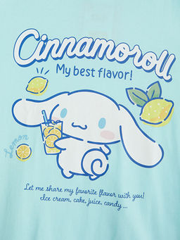 Bisiklet Yaka Cinnamoroll Bask?l? K?z ?ocuk Ti??rt