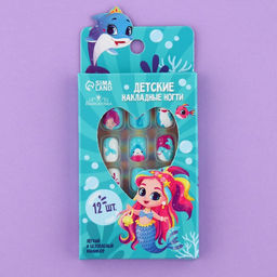 Детские накладные ногти Русалка, 12 шт. - Выбражулька фото 4