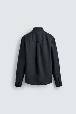 CAMISA REGULAR FIT C??AMO - ALGOD?N / Marino oscuro - Zara фото 7