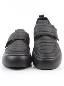 03-YH462-3 BLACK Полуботинки спортивные демисезонные женские (натуральная кожа)