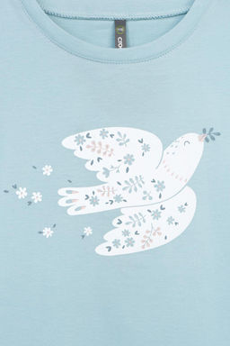 КР 301987-1/голубой фуфайка (футболка) для дев