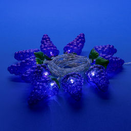 ULD-S0400-010/STB/2AA WHITE IP20 GRAPES Гирлянда светодиодная на батарейках 2AA (не в/к), Виноград, 4м. 10 светодиодов. Белый свет. Провод прозрачный. TM Uniel.