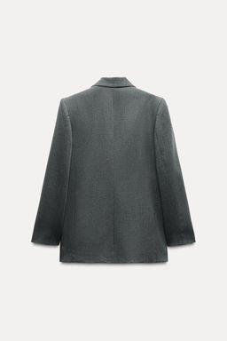 DOUBLE-BREASTED BLAZER WITH SHOULDER PADS - Zara фото 6