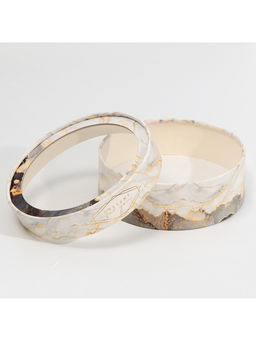 Коробка для макарун, кондитерская упаковка тубус с окном, «Мрамор» 16×16×5 см