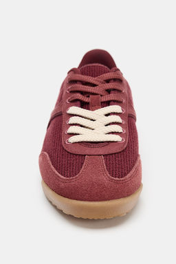 ZAPATILLA DEPORTIVA COMBINADA / Rojo Burgundy - Zara фото 3