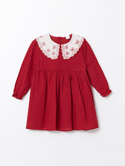 Bebe Yaka Nak??l? K?z Bebek Elbise