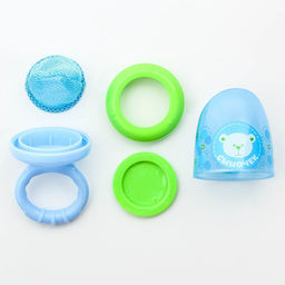 Ниблер для прикорма, от 5 мес., с текстильной сеточкой, размер L «Сыночек», голубой