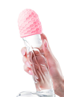 Мастурбатор A-Toys Pufl, розовый, ТРЕ, 6 см 2,7 см - Toyfa фото 5