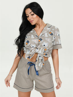 Нимфа пижама женская (фиолетовый) - Lovetex фото 51