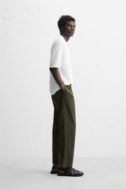 LIGHTWEIGHT RELAXED FIT TROUSERS - Zara фото 4