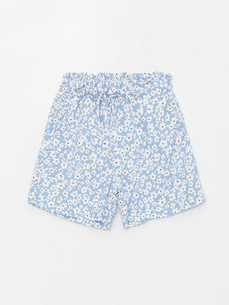 Beli Lastikli Desenli K?z ?ocuk ?ort