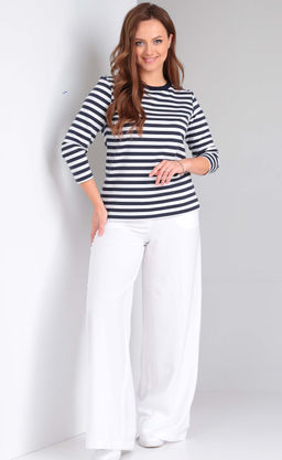 Джемпер TATTICA 501 белый/синий