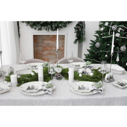 Блюдо сервировочное Доляна «Хюгге», d=20 см, доломит, белое