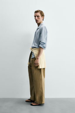 CAMISA FLUIDA TEXTURA / Celeste - Zara фото 4