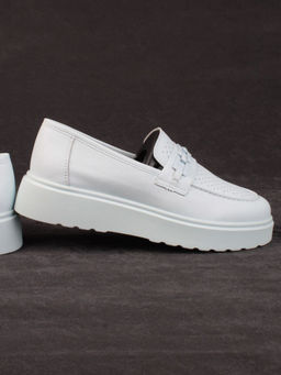 03-PDXL160-5 LT. BLUE Полуботинки женские (натуральная кожа) - Фабричный китай фото 14