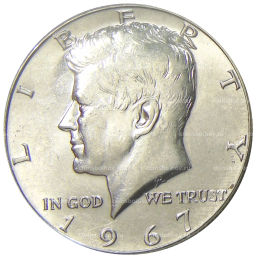 1/2 доллара (50 центов) 1967 года США