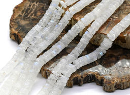 Бусины из натурального лунного камня (адуляр) диски 7*3мм, 33см, 120 бусин Радуга камня