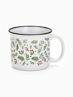 Кружка керамическая, новогодняя «Листья», 450 мл