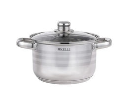 Кастрюля нерж. 4,5 л "Kelli", арт. KL-4293-22