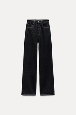 TRF HIGH-WAIST WIDE-LEG FULL-LENGTH JEANS - Zara фото 7
