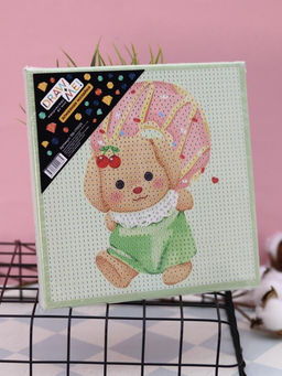 Алмазная мозаика на подрамнике Draw Me! Beautiful bear, (20*20 см)