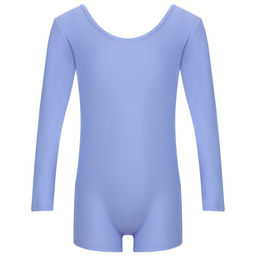 Купальник гимнастический Grace Dance, с шортами, с длинным рукавом, р. 32, цвет сирень  фото 9