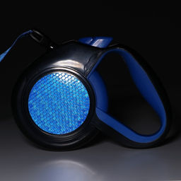 Рулетка Пижон светоотражающая, 8 м, до 50 кг, трос, прорезиненная ручка, голубая  фото 5