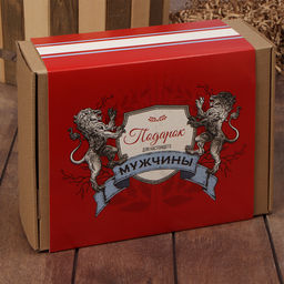 Набор подарочный Этель. Настоящему мужчине, полотенце, щётка, расчёска