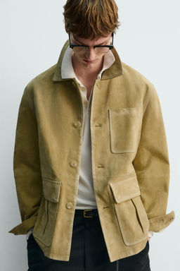LIMITED EDITION SUEDE JACKET WITH POCKETS - Zara фото 5