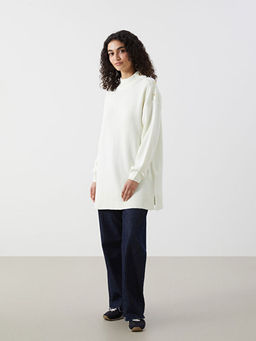 Dik Yaka Kad?n Triko Tunik