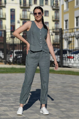 Жилет 100% лен - Новый лен фото 8