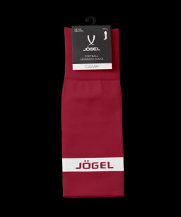Гетры футбольные JOGEL CAMP ADVANCED SOCKS, гранатовый/белый