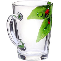 334-Д5 Кружка для чая 300 мл Зеленый лист (х12) - Mayer&boch фото 2