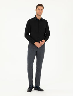 Siyah Arm_rl_ Slim Fit Uzun Kollu G_mlek