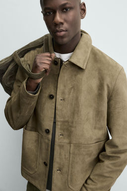 FAUX SUEDE JACKET WITH POCKETS - Zara фото 14