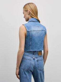 Джинсовый жилет / Zarina  фото 5